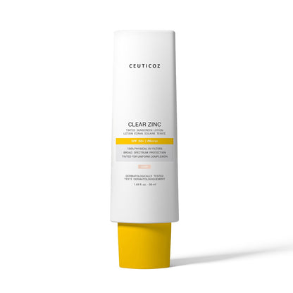 ⁠Clear Zinc Tinted Sunscreen Lotion - Bronze