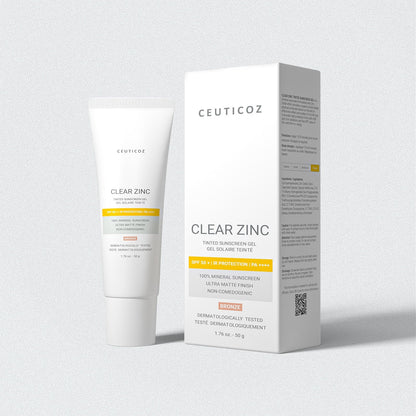 Clear Zinc Tinted Sunscreen Gel