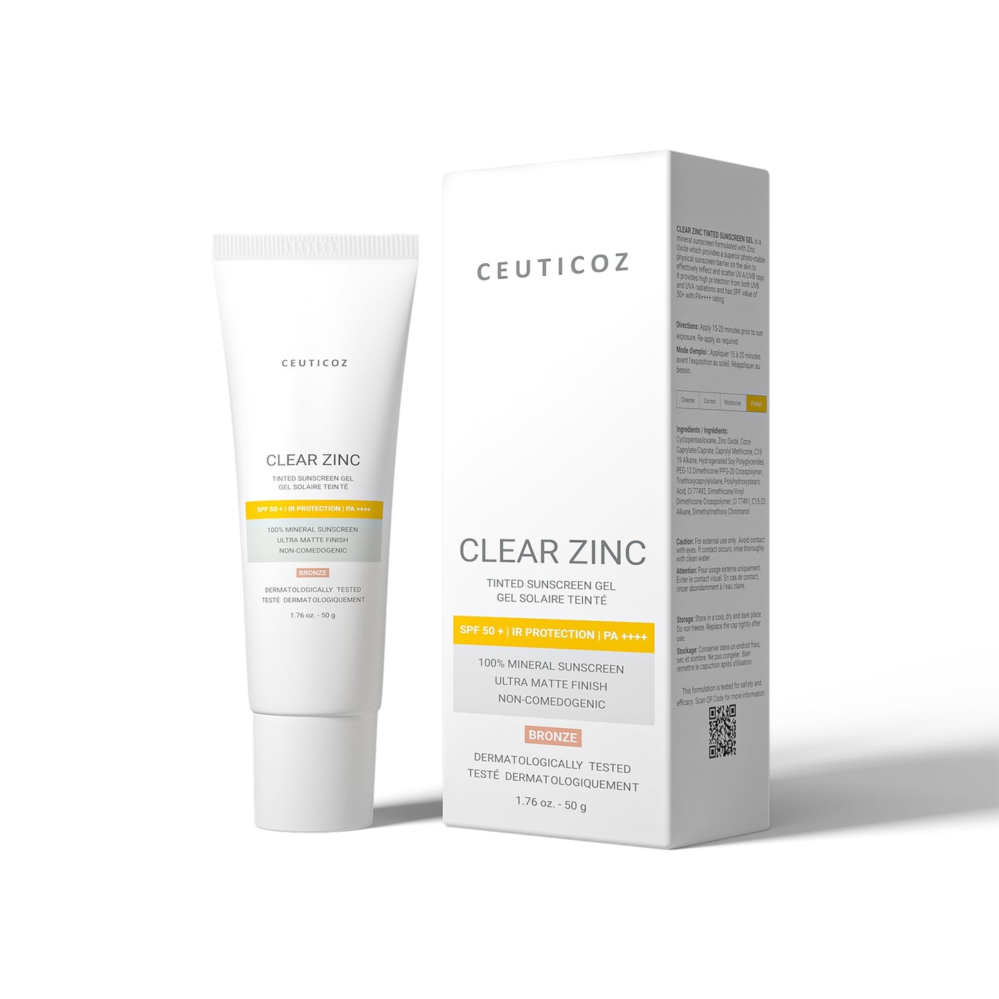 Clear Zinc Tinted Sunscreen Gel
