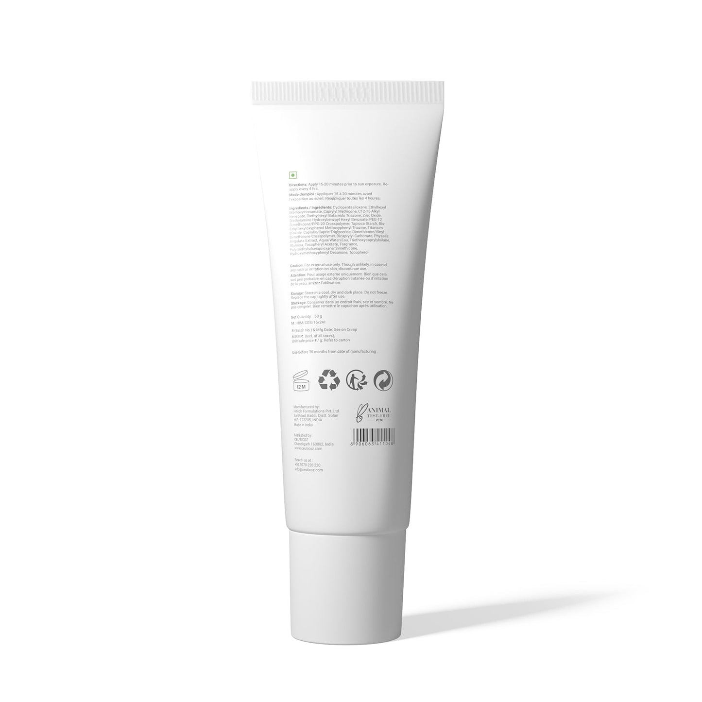 Uvicoz IR Dry Touch Sunscreen Gel